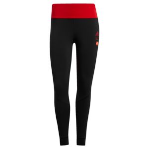 ADIDAS PERFORMANCE Športové nohavice  červené / čierna