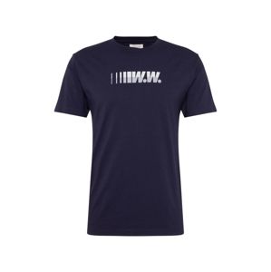 WOOD WOOD Tričko 'Split T-shirt'  námornícka modrá