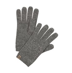 ROECKL Prstové rukavice  sivá melírovaná