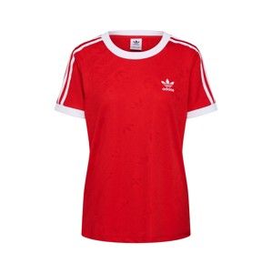ADIDAS ORIGINALS Tričko '3-Stripes'  červené / biela