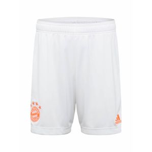 ADIDAS PERFORMANCE Športové nohavice  biela / oranžová
