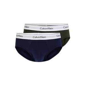 Calvin Klein Underwear Nohavičky  tmavofialová / tmavozelená