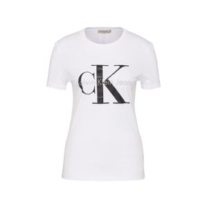 Calvin Klein Jeans Tričko 'SHRUNKEN'  čierna / biela