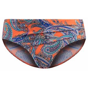 PALMERS Bikinové nohavičky 'PAISLEY SUNSET'  svetlomodrá / tmavomodrá / oranžová