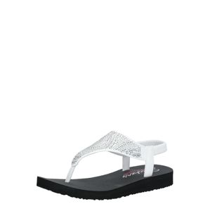 SKECHERS Remienkové sandále 'MEDITATION NEW MOON'  čierna / biela