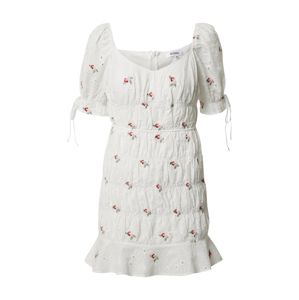 Missguided Letné šaty 'Broderie Embroidered'  biela