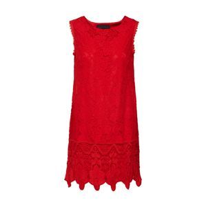 Mela London Kokteilové šaty 'SLEEVELESS LACE BORDER DRESS'  červené