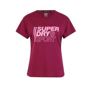 Superdry Funkčné tričko  malinová