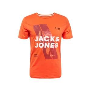 JACK & JONES Tričko 'Jeep Tee'  zmiešané farby / tmavooranžová