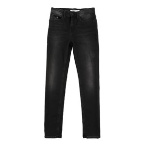 Calvin Klein Jeans Džínsy 'SKINNY HR - ATHLETIC BLCK DS STR'  čierny denim