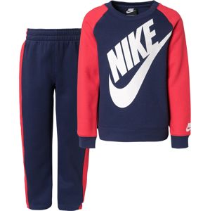 Nike Sportswear Joggingová súprava 'Futura Crew'  biela / námornícka modrá / grenadínová