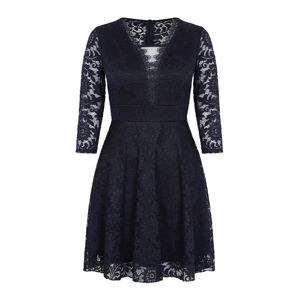 Mela London Kokteilové šaty 'LACE OVERLAY'  čierna