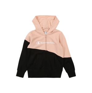 Champion Authentic Athletic Apparel Mikina 'Hooded Full Zip Sweatshirt'  rosé / čierna