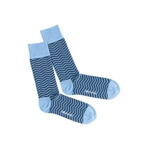 DillySocks Ponožky 'Square Wave'  modré / svetlomodrá