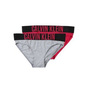Calvin Klein Underwear Nohavičky  sivá melírovaná / červené / čierna