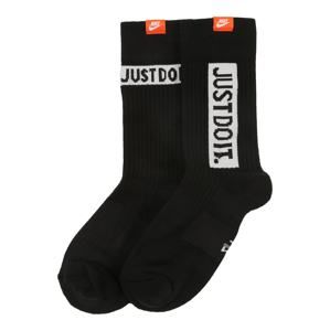 Nike Sportswear Ponožky 'U SNKR SOX CREW 2PR - JDI'  čierna