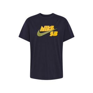 Nike SB Tričko  čierna / žltá / zelená