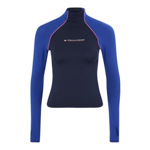 Tommy Sport Funkčné tričko 'BLOCKED MOCK'  námornícka modrá