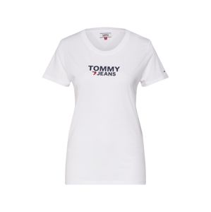 Tommy Jeans Tričko  červená / biela / čierna