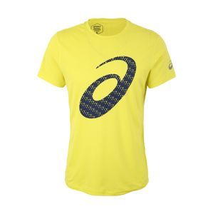 ASICS Funkčné tričko 'SILVER GRAPHIC'  tmavomodrá / citrónová
