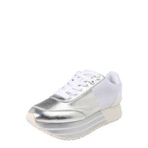 Calvin Klein Jeans Nízke tenisky 'Sneaker'  strieborná / biela