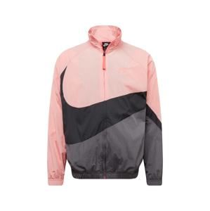 Nike Sportswear Prechodná bunda  ružová / čierna