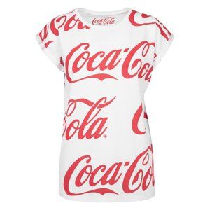 Merchcode Tričko 'Coca Cola'  červené / biela
