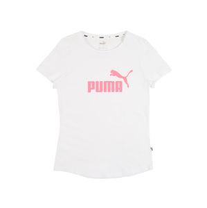 PUMA T-Shirt 'Essentials'  ružová / biela