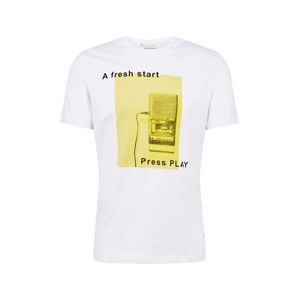 Casual Friday T-Shirt 'Trier'  čierna / biela / žlté