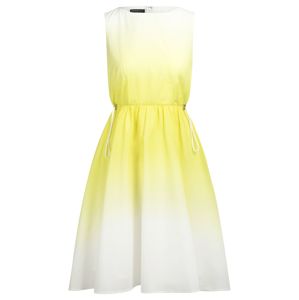 APART Letné šaty  žlté / biela