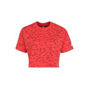 Nike Sportswear Tričko 'ESSNTL'  červené / čierna