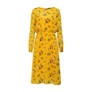 TOM TAILOR Letné šaty 'my highlight flower dress'  pastelovo modrá / zlatá žltá