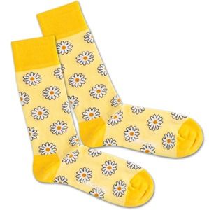 DillySocks Ponožky 'Sunny Flower'  žlté / biela
