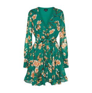 Bardot Letné šaty 'BECKY'  zelená / koralová