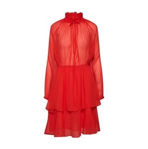 NA-KD Šaty 'High Frill Neck Dress'  červené