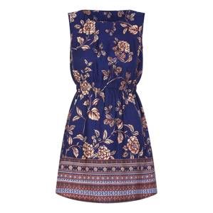 Mela London Šaty 'BORDER PRINT 2 ZIP DRESS'  námornícka modrá / zmiešané farby