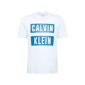 Calvin Klein Performance Funkčné tričko  biela / svetlomodrá