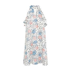 GLAMOROUS Letné šaty 'AC0441'  modré / ružová / čierna / biela