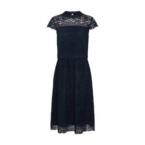 Esprit Collection Večerné šaty 'Stripe Stella L Dresses light woven midi'  tmavozelená