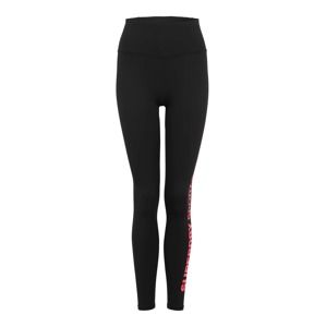 Superdry Športové nohavice 'CORE ESSENTIAL'  ružová / čierna