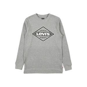 LEVI'S Tričko  sivá melírovaná / čierna / biela