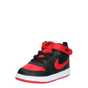 Nike Sportswear Tenisky 'Court Borough Mid 2'  biela / čierna / červená