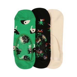 Happy Socks Ťapky  svetloružová / zelená / čierna