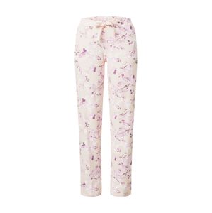 SCHIESSER Pyžamové nohavice  ružová / béžová / tmavofialová / pastelovo ružová