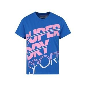 Superdry Funkčné tričko 'SPORT BREAKER TEE'  kráľovská modrá / ružová