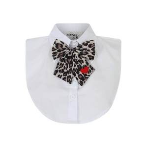 Pinned By K Golier 'Collar white with bowtie'  hnedé / biela