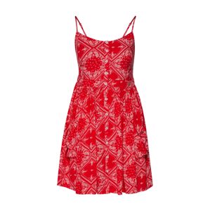 Superdry Letné šaty 'Amelie'  červená / biela