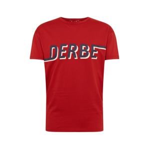 Derbe T-Shirt 'D_to_E Boys'  modré / červené