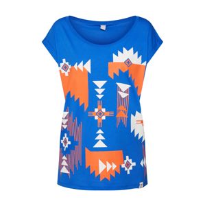 Iriedaily Tričko 'Navania'  oranžová / modrá