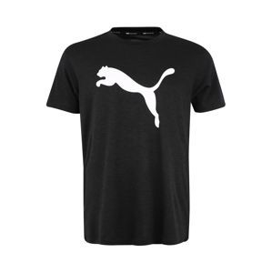 PUMA Funkčné tričko 'Heather Cat'  čierna / biela